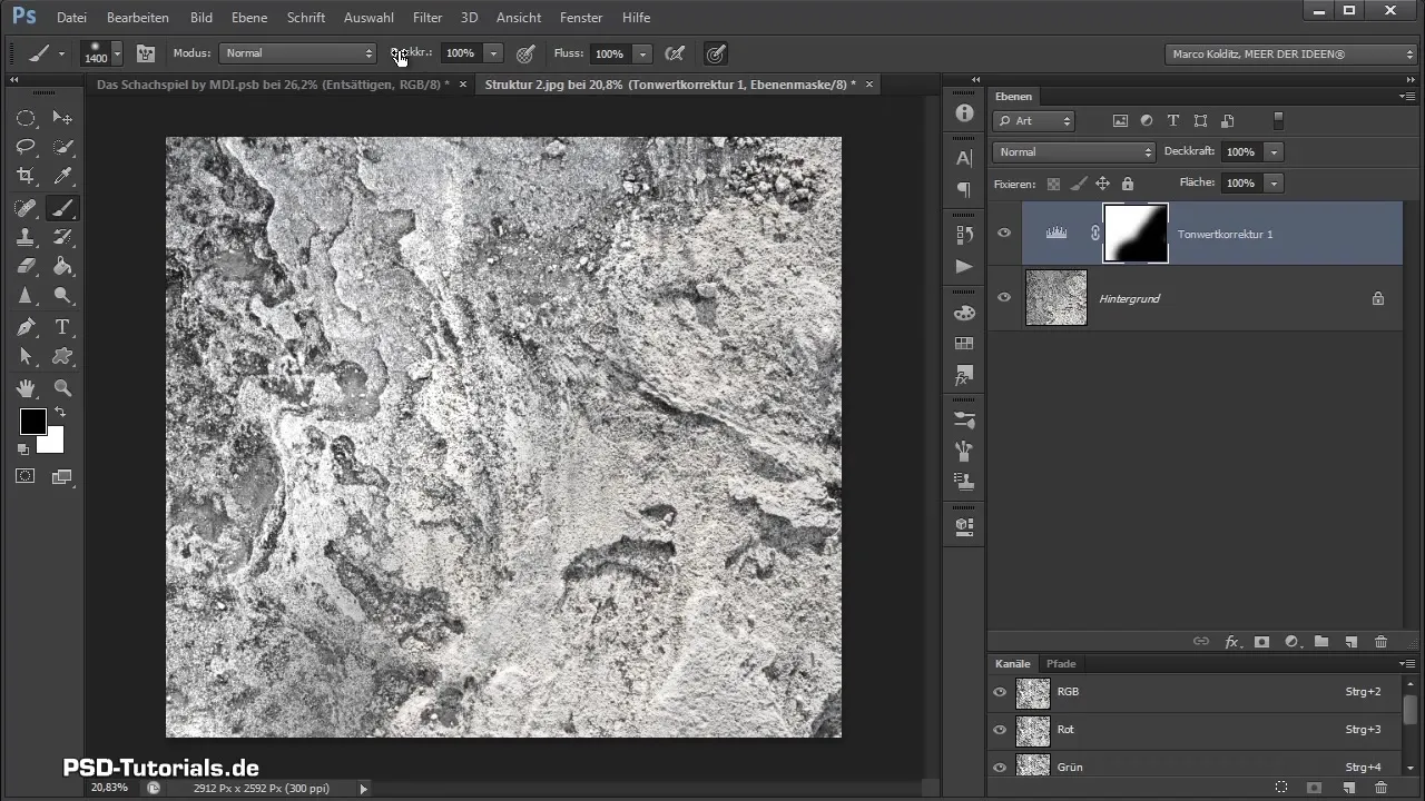 Crear un Naturriese en Photoshop - ajustar texturas