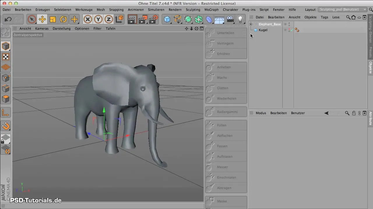 Využití Basemeshs v sochaření s CINEMA 4D