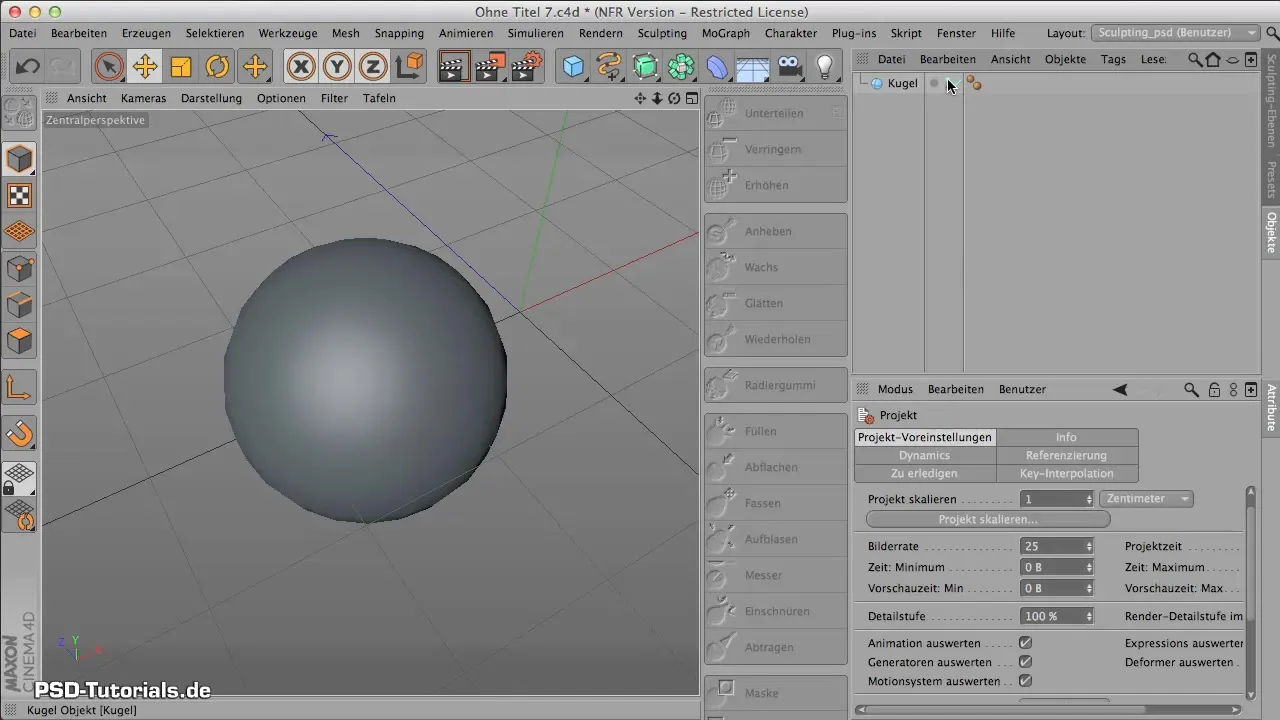 Využití Basemeshs v Sculptingu s CINEMA 4D