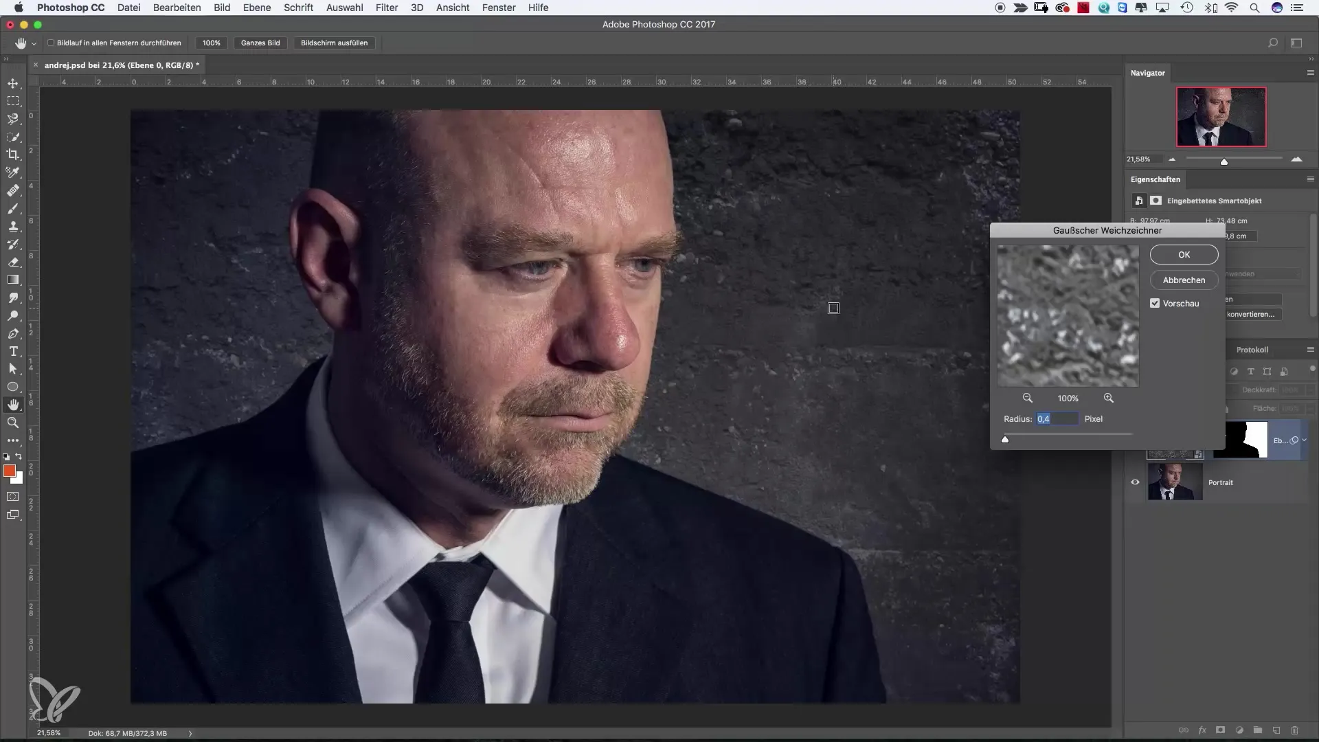 Hallitse terävyyden ja pehmennys-suodattimia Photoshopissa