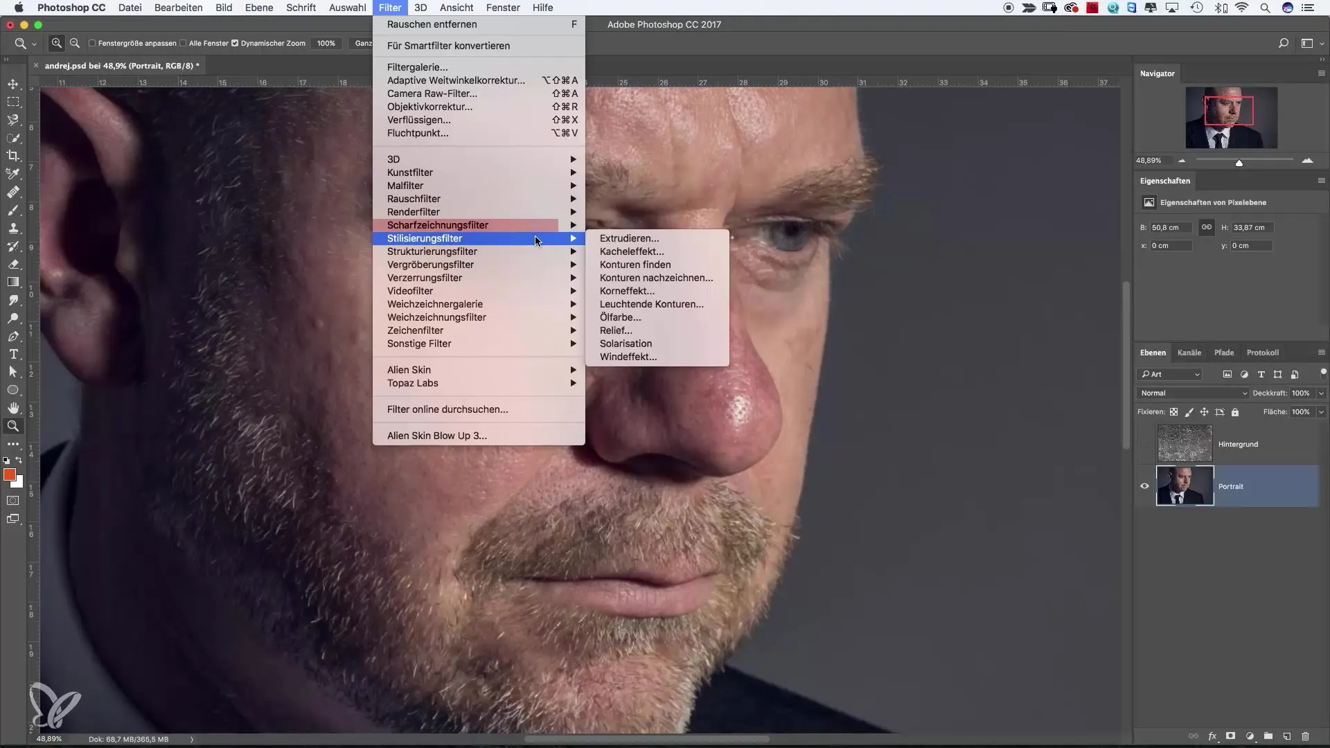 Hallitse terävyys- ja pehmennysfilttereitä Photoshopissa
