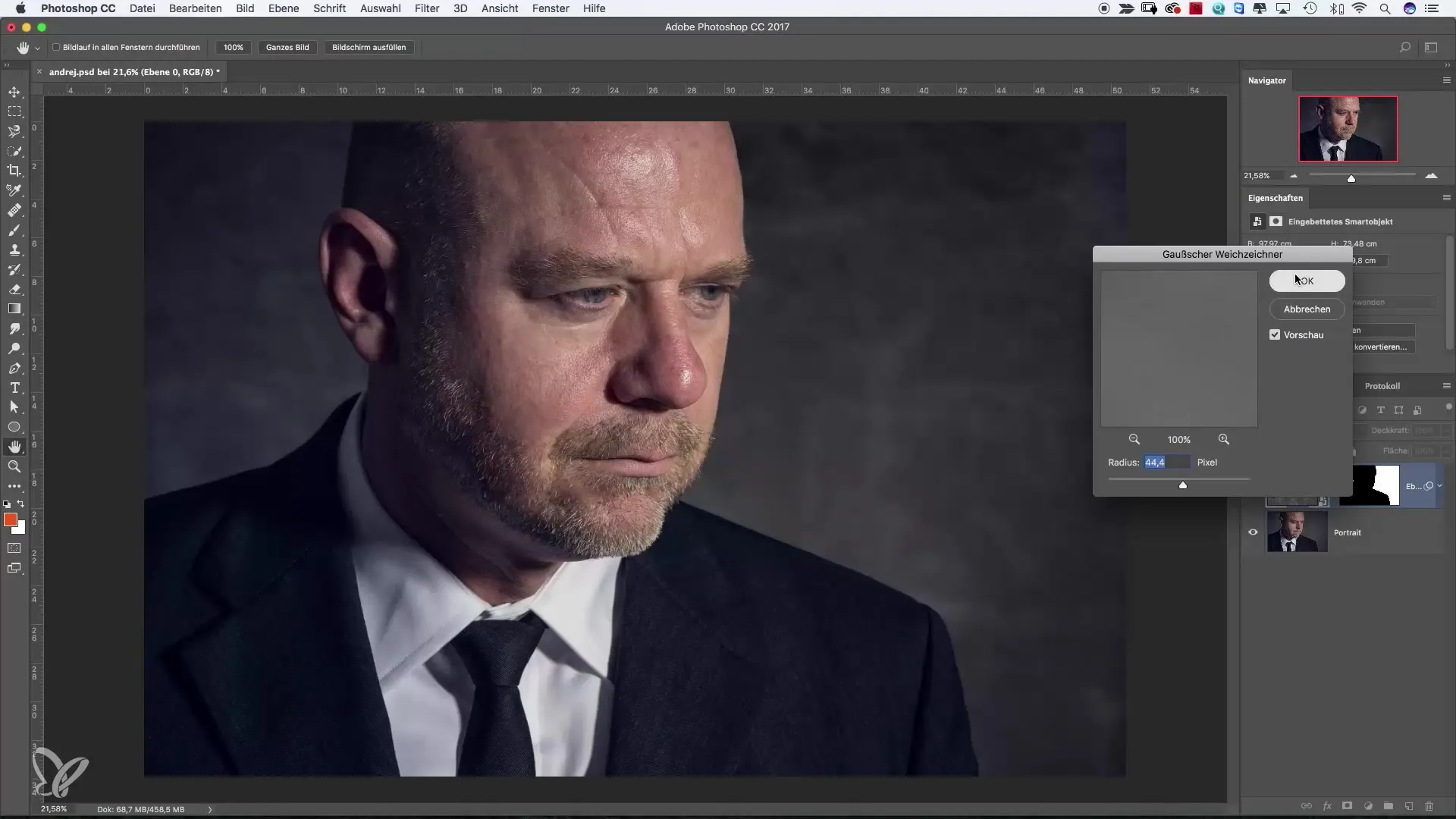 Masteroi terävyys- ja pehmennyssuodattimia Photoshopissa