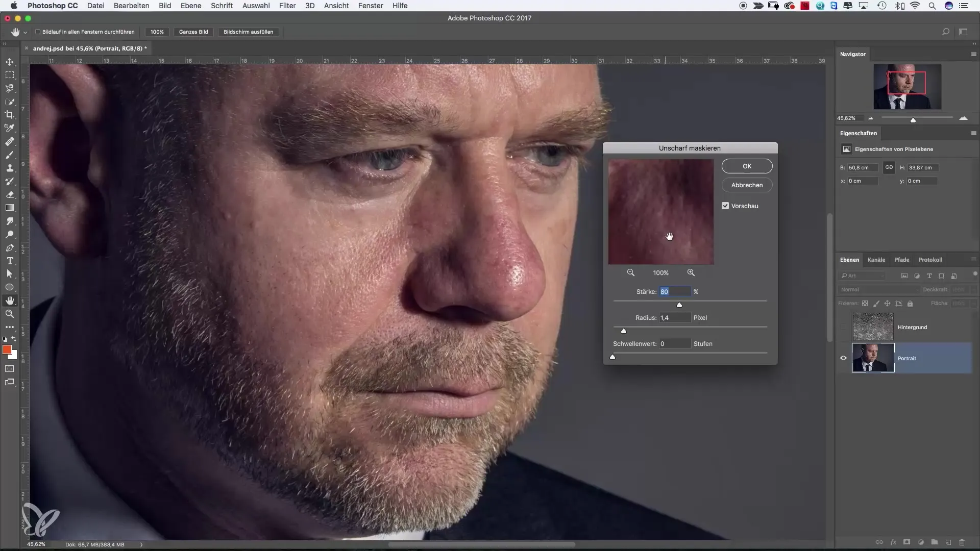 Hallitse terävyys- ja pehmennysfiltrejä Photoshopissa