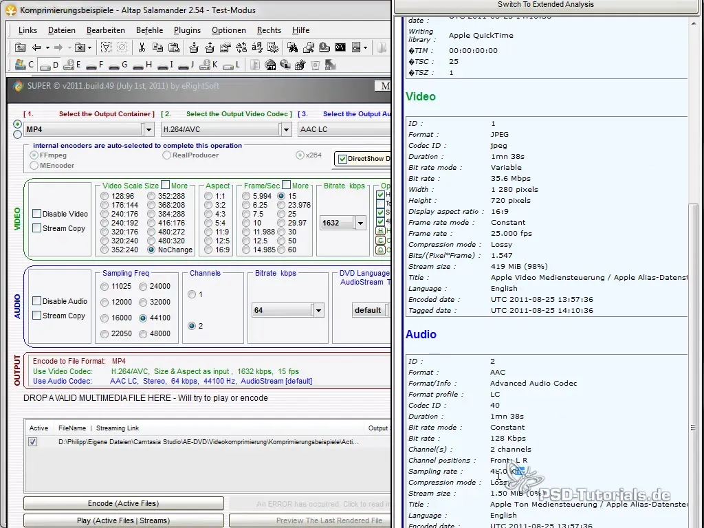 Comprimere efficacemente la qualità video e la dimensione del file