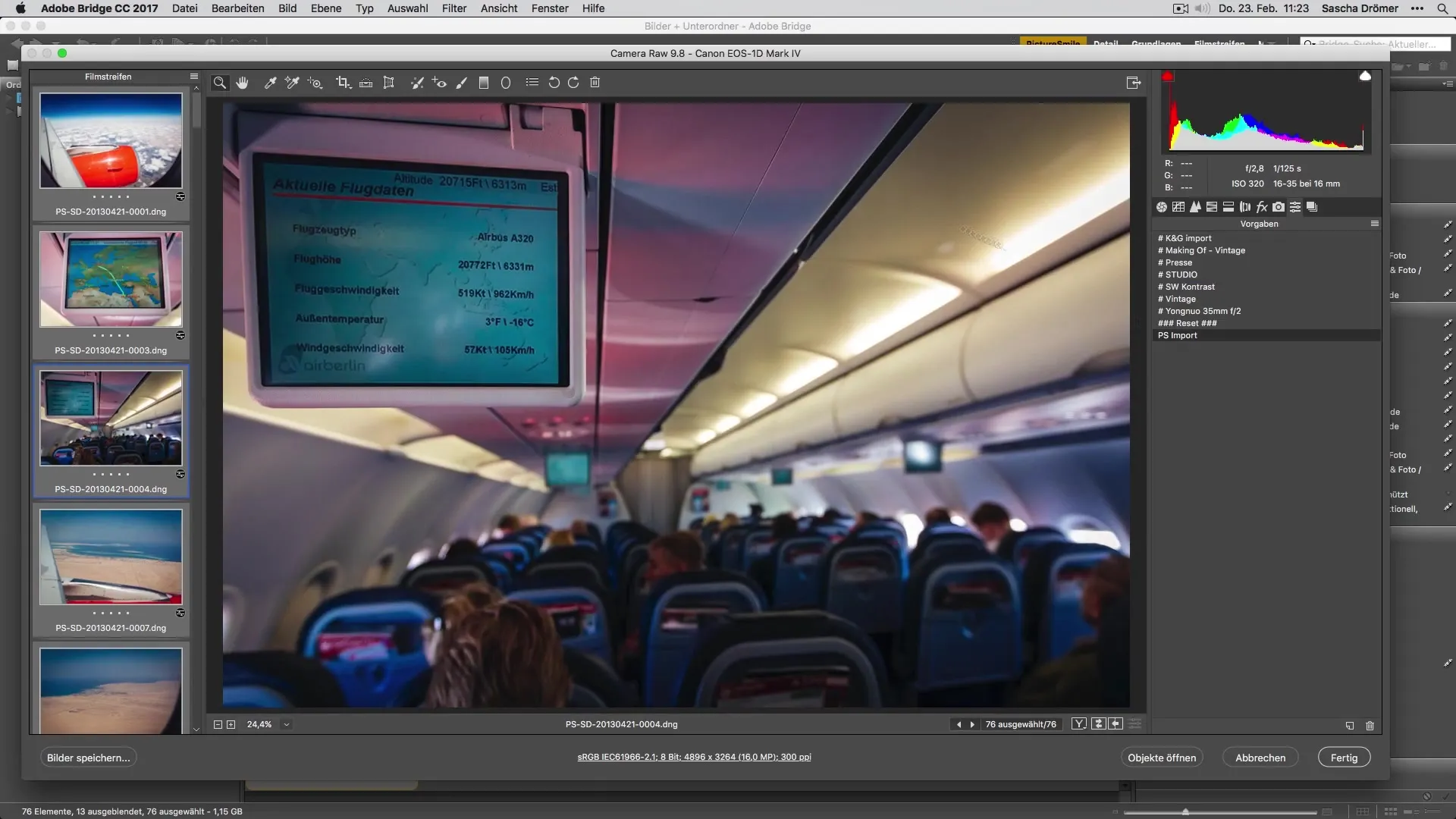 Importare efficacemente i Presets per foto di vacanze in Adobe Camera Raw