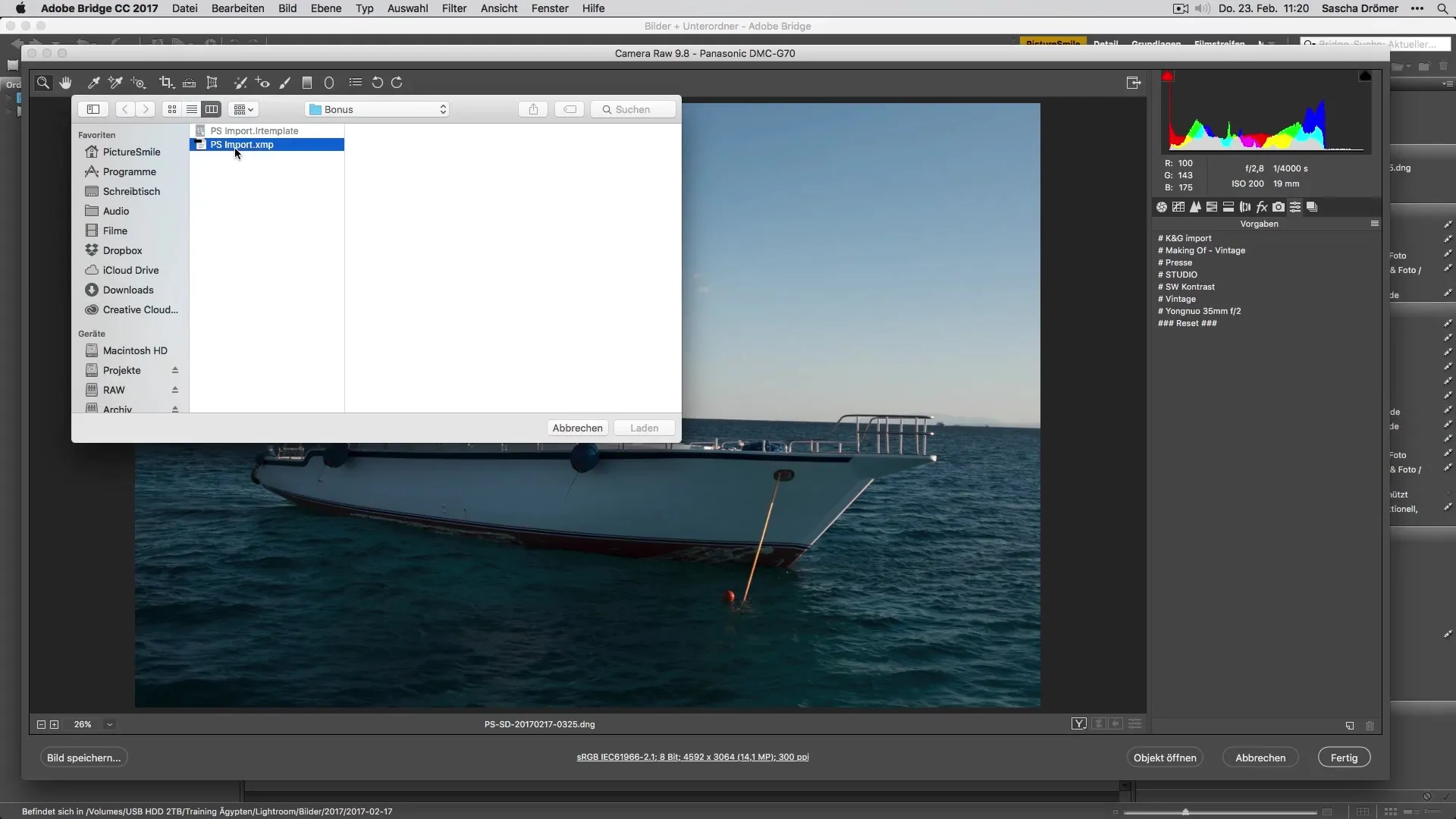 Importare efficacemente i presets per le foto di viaggio in Adobe Camera Raw