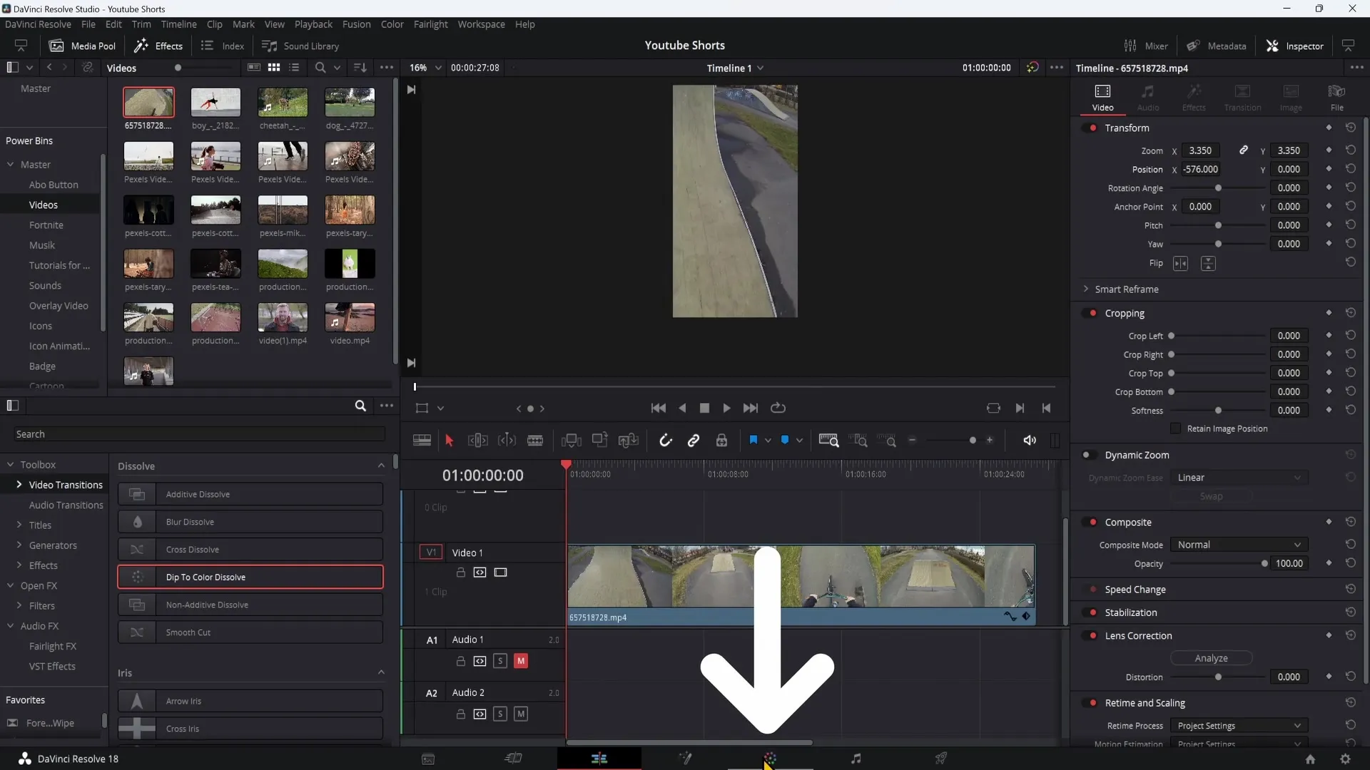 YouTube 단편 만들기: DaVinci Resolve를 사용한 PC에 대한 자세한 가이드