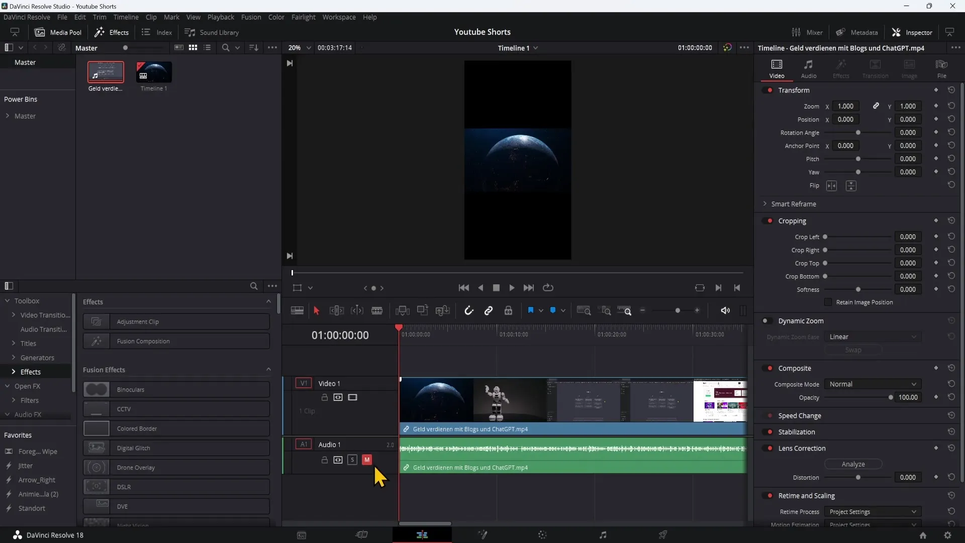 YouTube 단편 만들기: DaVinci Resolve를 사용한 PC에 대한 자세한 가이드