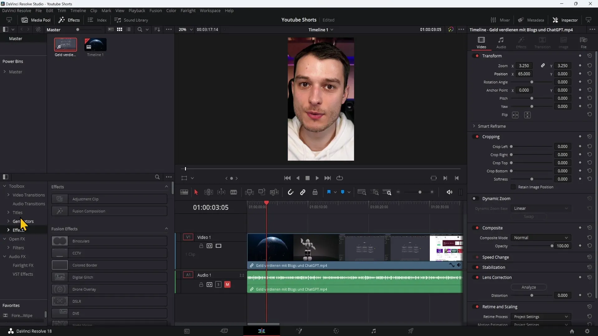 YouTube 단편 만들기: DaVinci Resolve를 사용한 PC에 대한 자세한 가이드