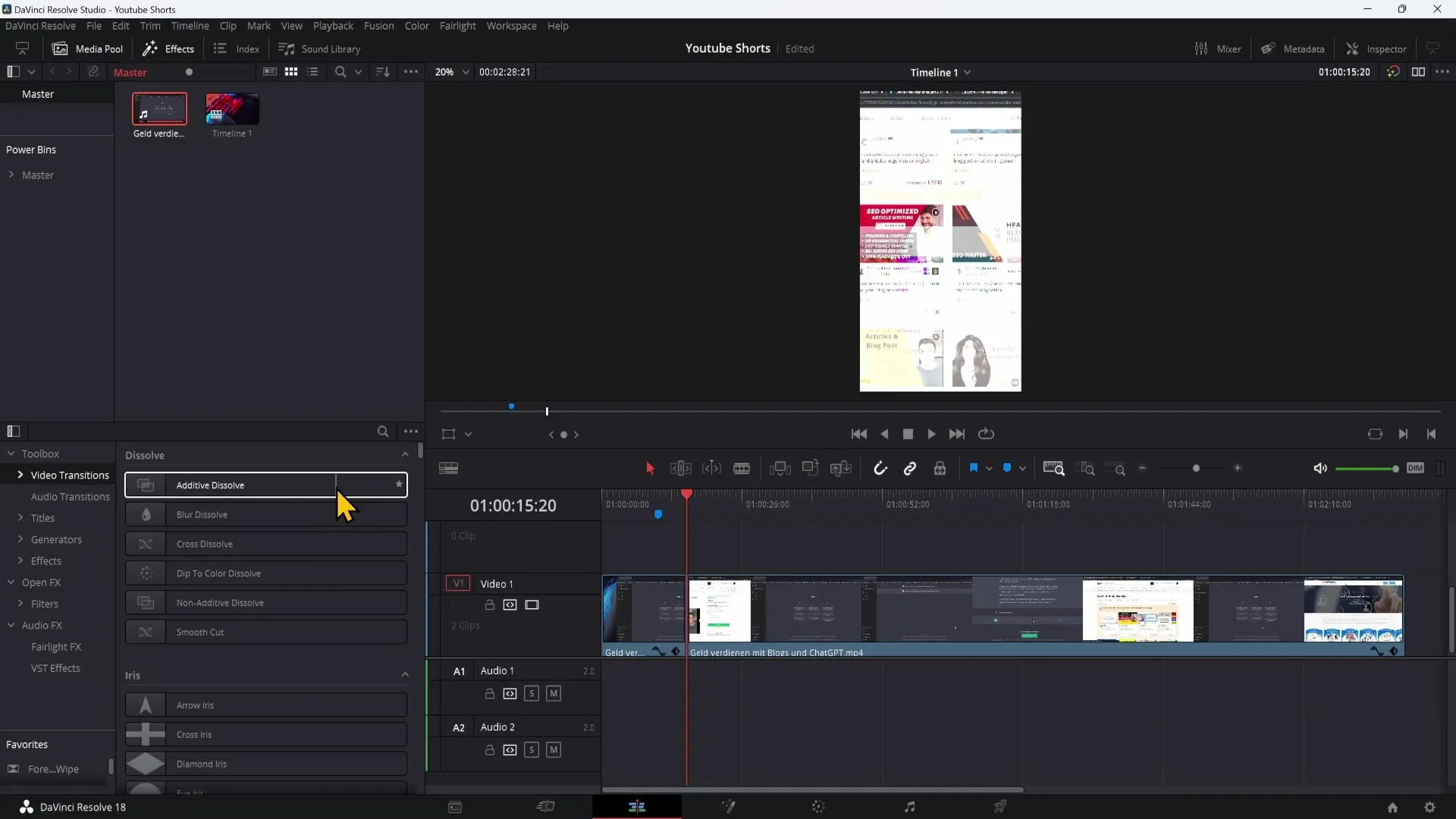 YouTube 단편 만들기: DaVinci Resolve를 사용한 PC에 대한 자세한 가이드