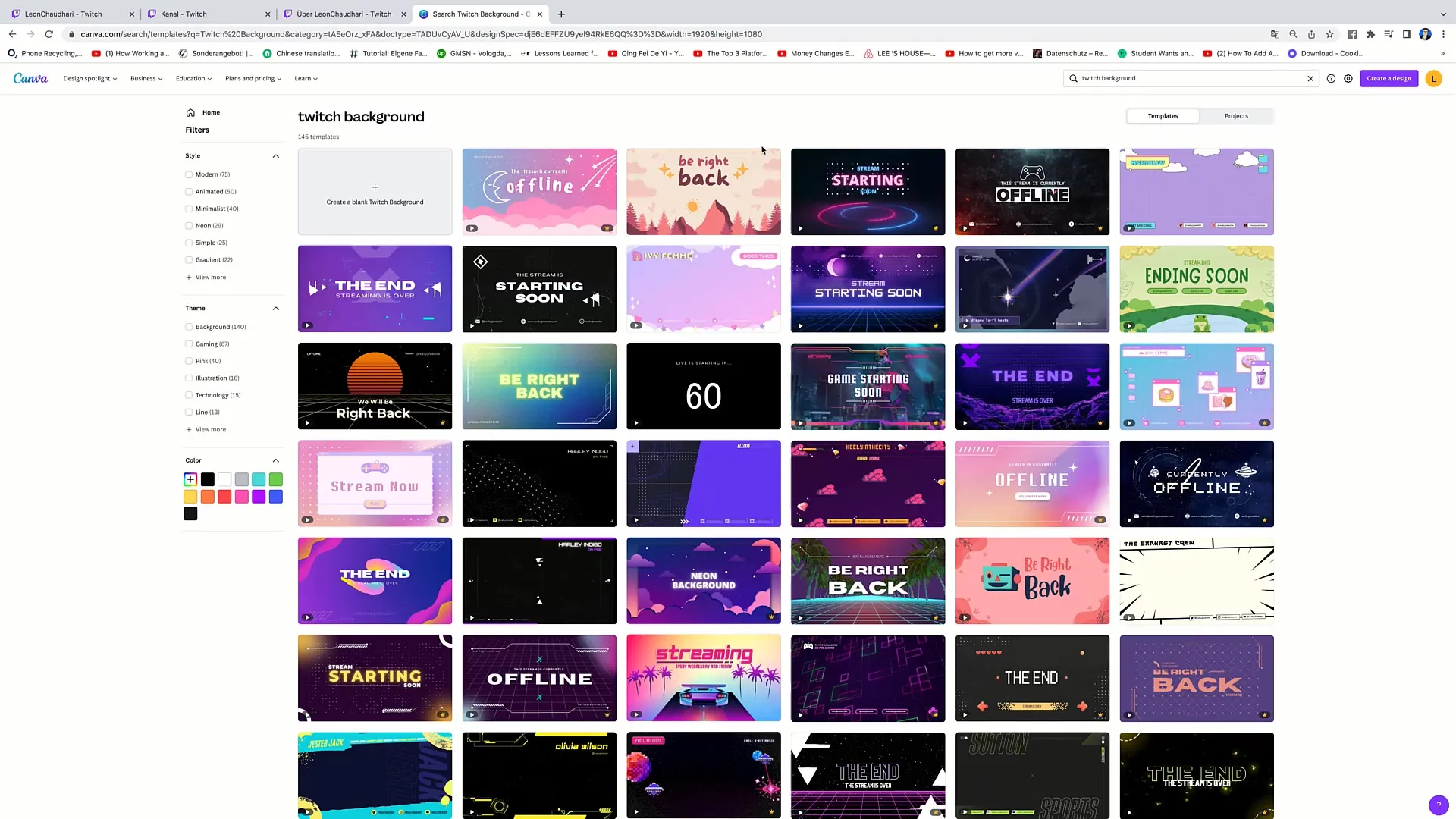 Guide pour la création d'une image de profil Twitch