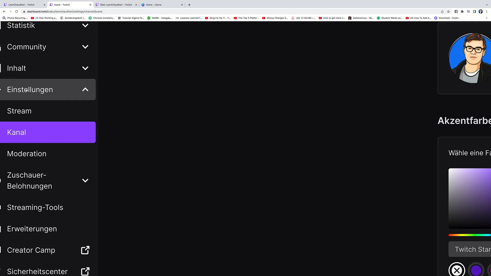 Guide pour créer une image de profil Twitch