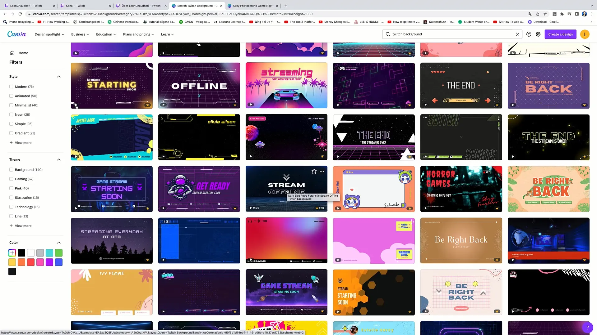 Creation of an attractive video player banner for your livestream