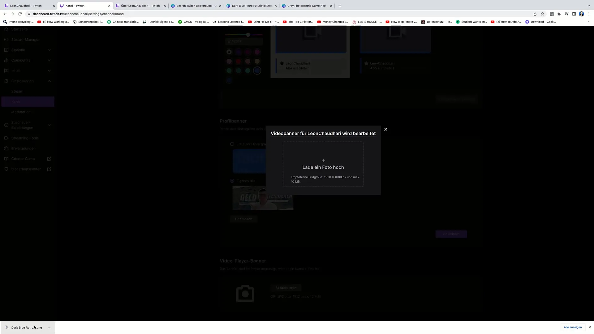Creating an appealing video player banner for your livestream