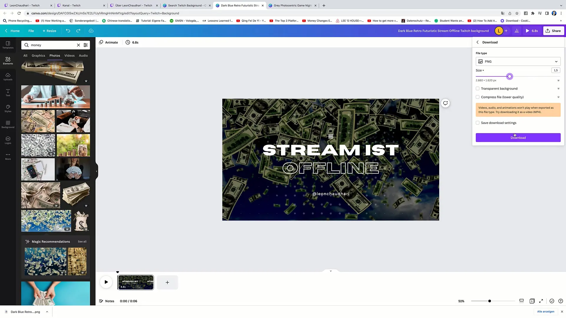 Creating an attractive video player banner for your livestream