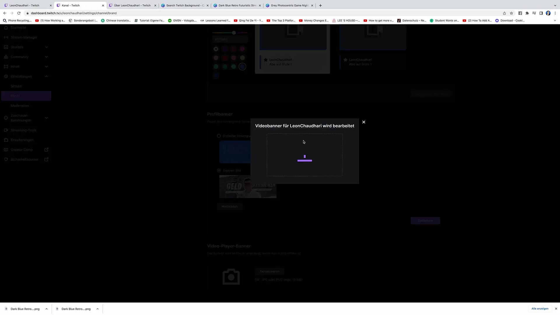 Creation of an appealing video player banner for your livestream