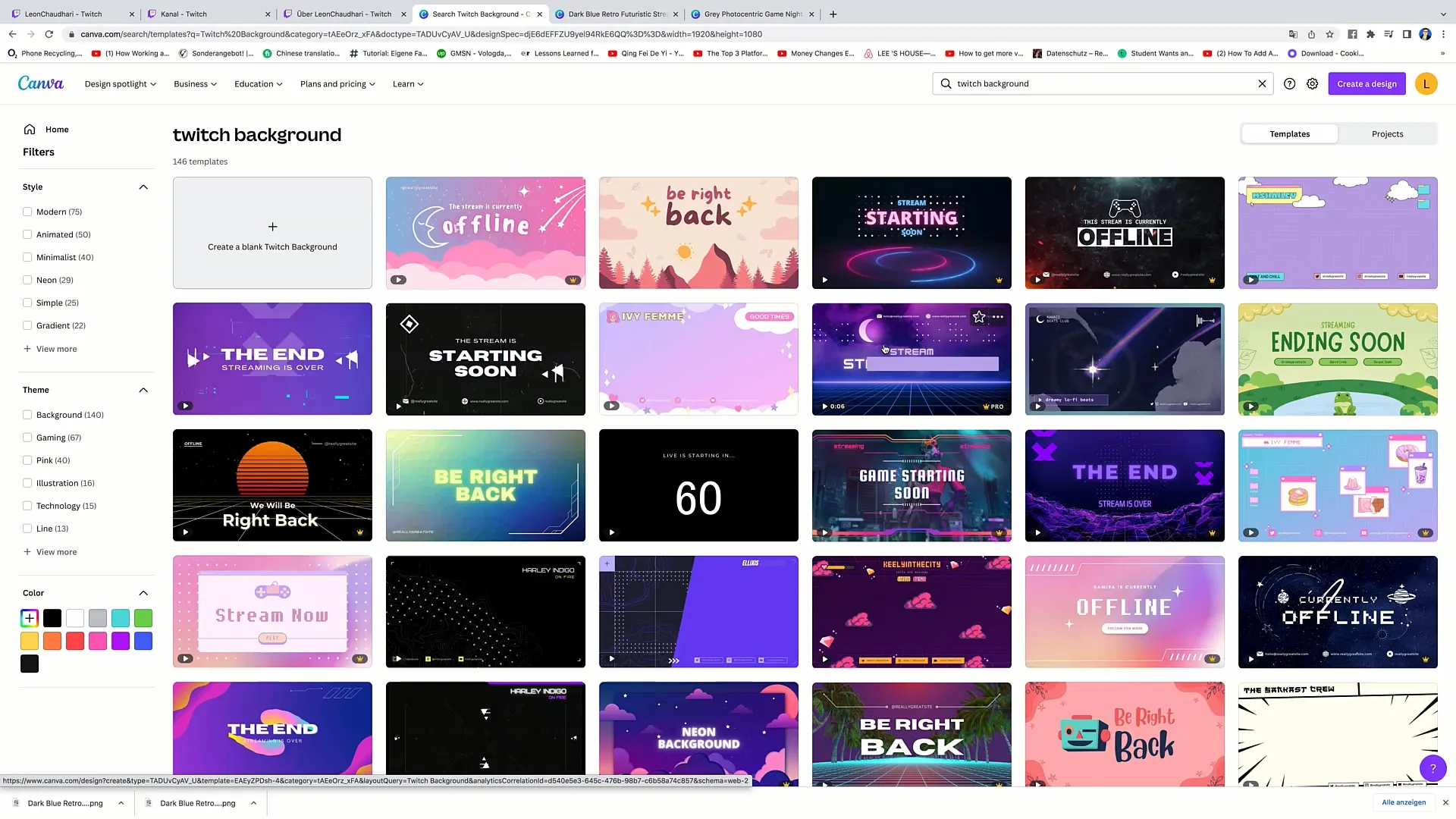 Creation of an appealing video player banner for your livestream