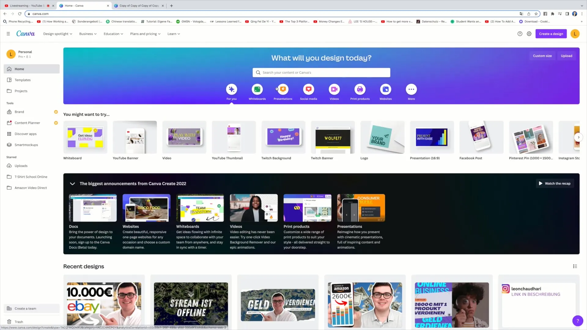 Create professional thumbnails for livestreams