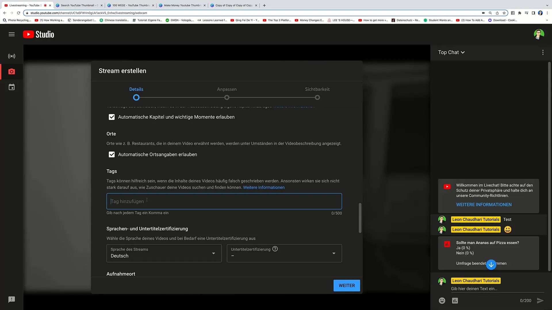 Diffusion en direct sur YouTube : Guide étape par étape pour les tags et le démarrage de votre flux