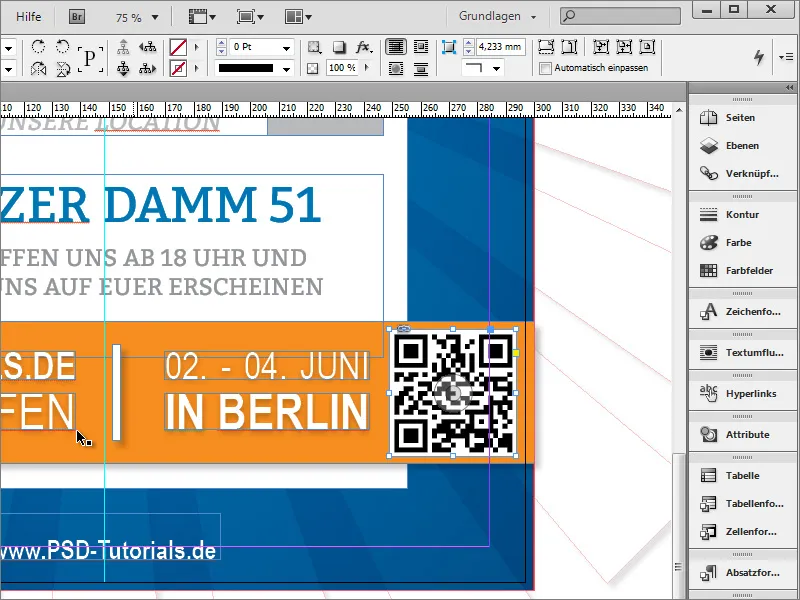 Membuat poster di Adobe InDesign - Bagian 4: Membuat kode QR dan tekstur