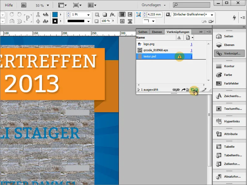Plakat gestalten in Adobe InDesign - Teil 4: QR-Code und Texturen erstellen
