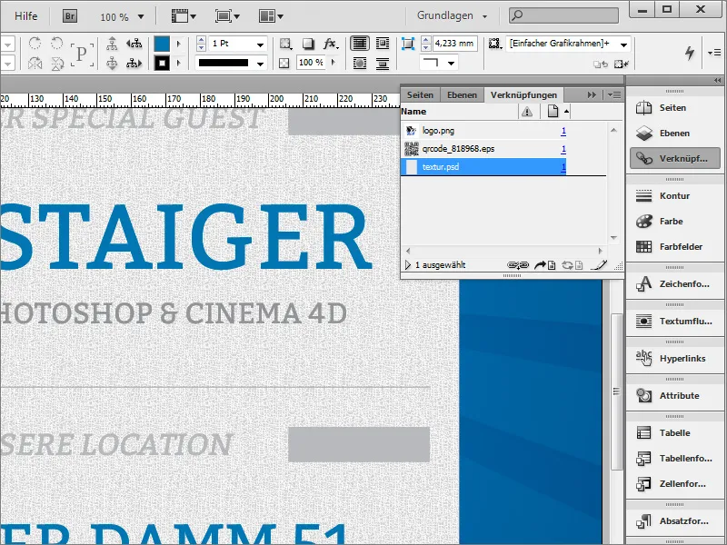 Membuat desain poster di Adobe InDesign - Bagian 4: Membuat kode QR dan tekstur