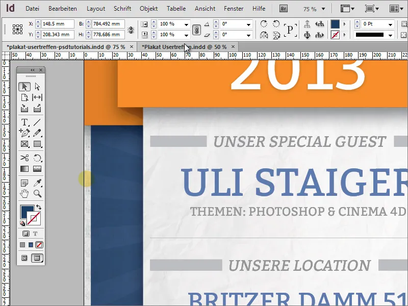 Membuat desain poster di Adobe InDesign - Bagian 4: Membuat kode QR dan tekstur
