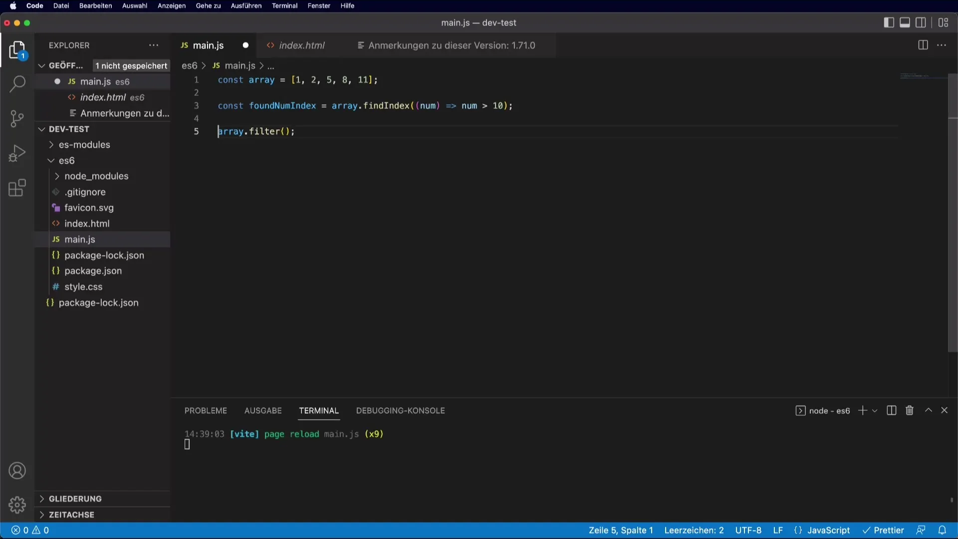 Χρήσιμες Array-Funktionen στην JavaScript χρησιμοποιούν