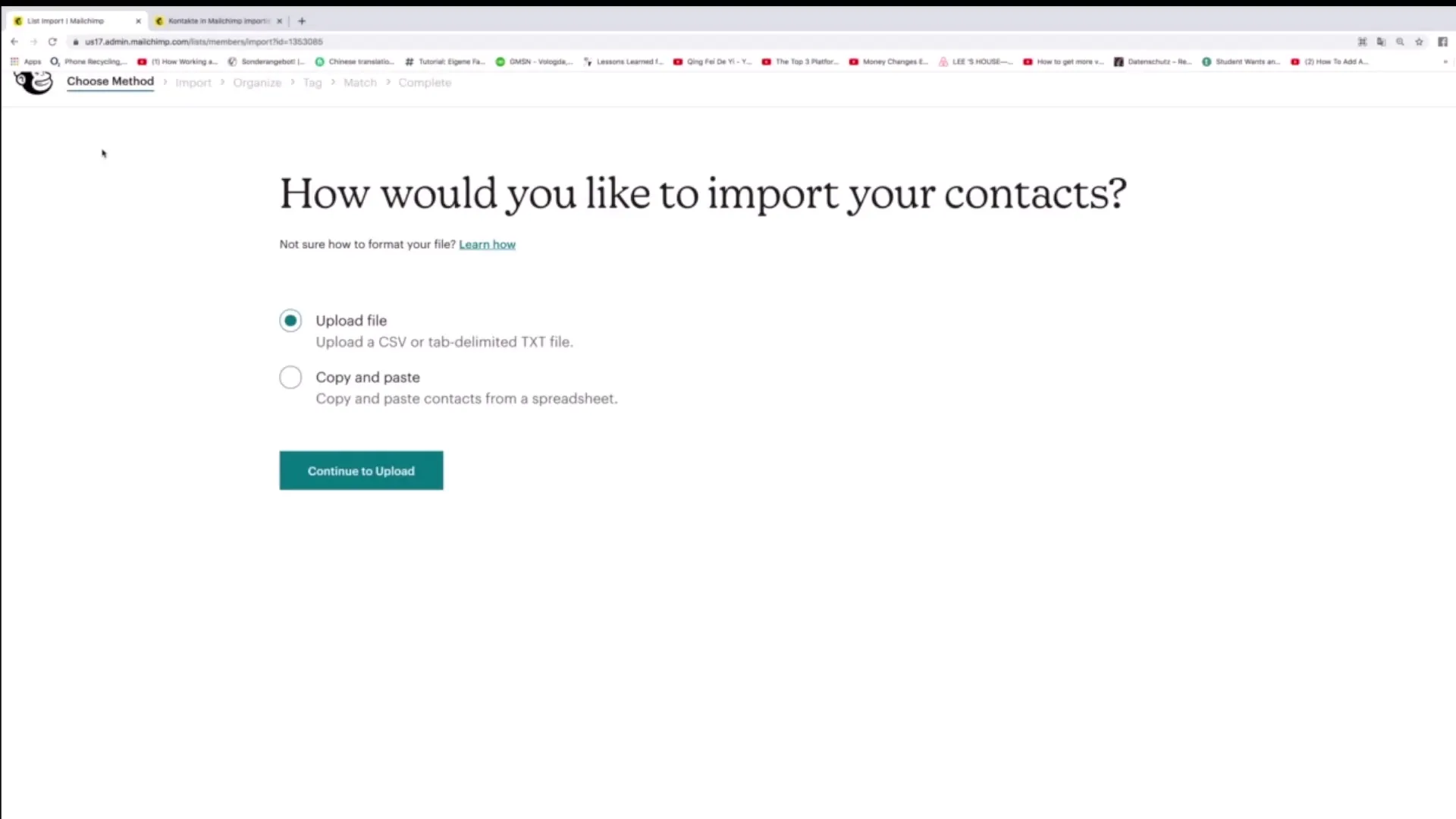 Importowanie adresów E-Mail do Mailchimp: instrukcja krok po kroku