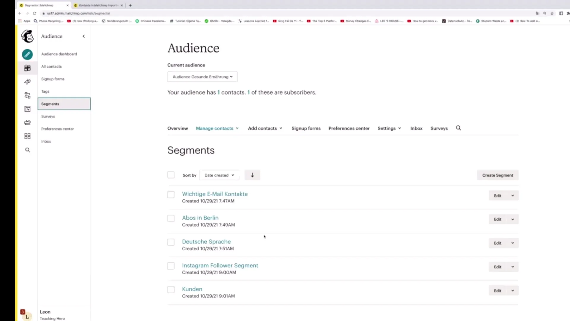 Эффективное соединение тегов и сегментов в Mailchimp