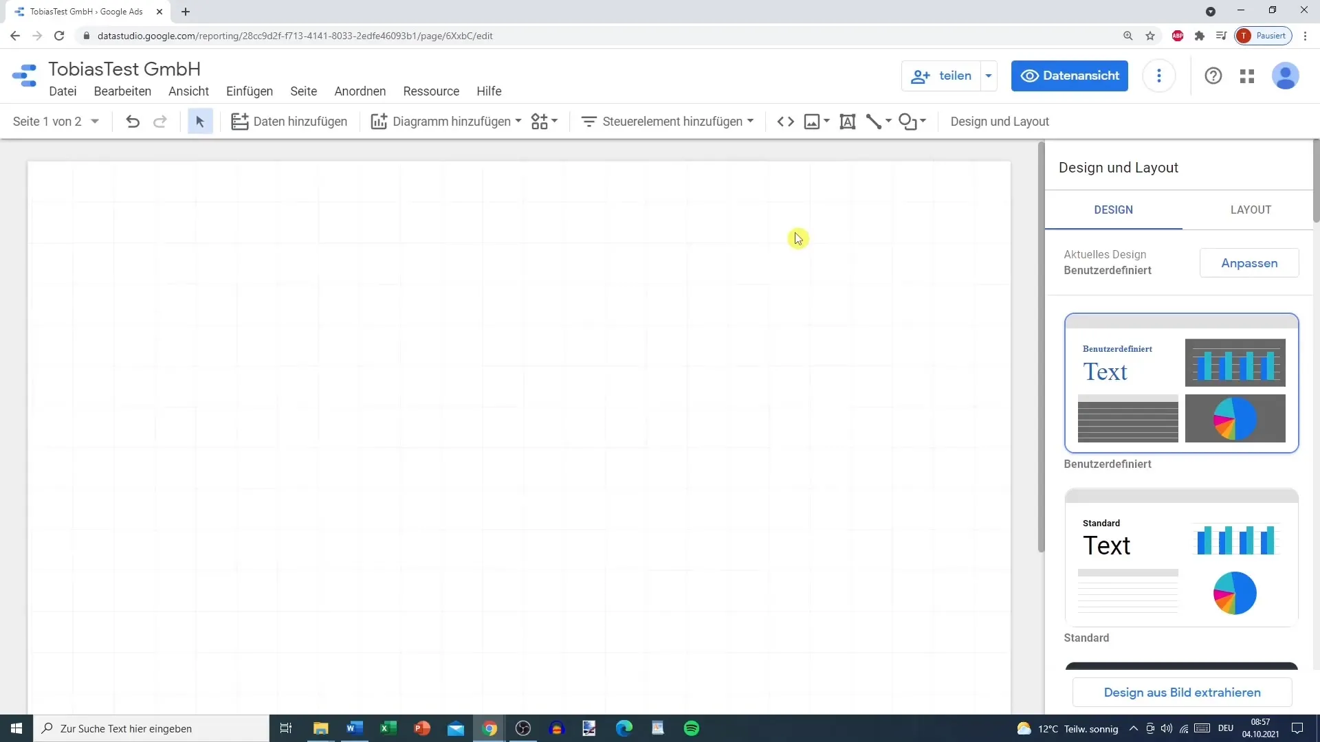 Vorlage gestalten im Google Data Studio – Schritt-für-Schritt-Anleitung