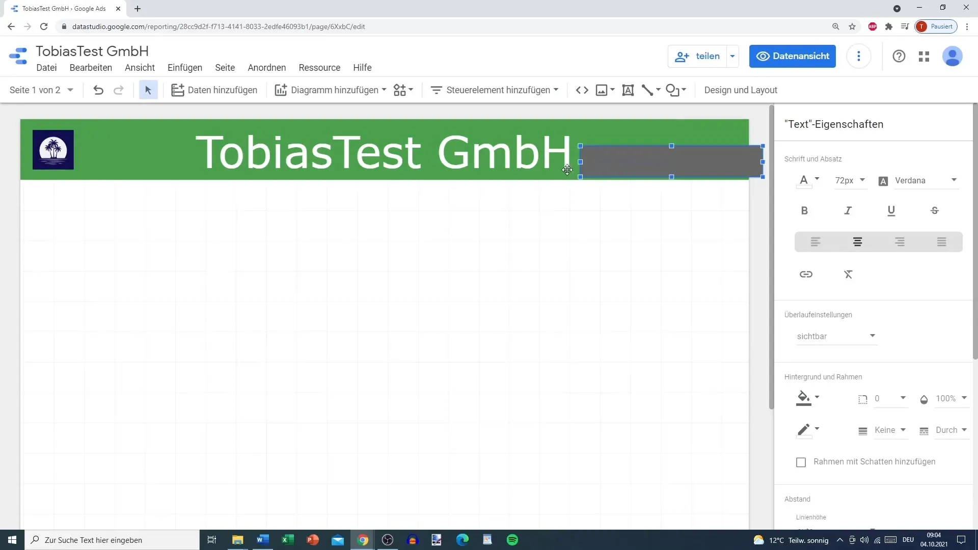 Vorlage gestalten im Google Data Studio – Schritt-für-Schritt-Anleitung