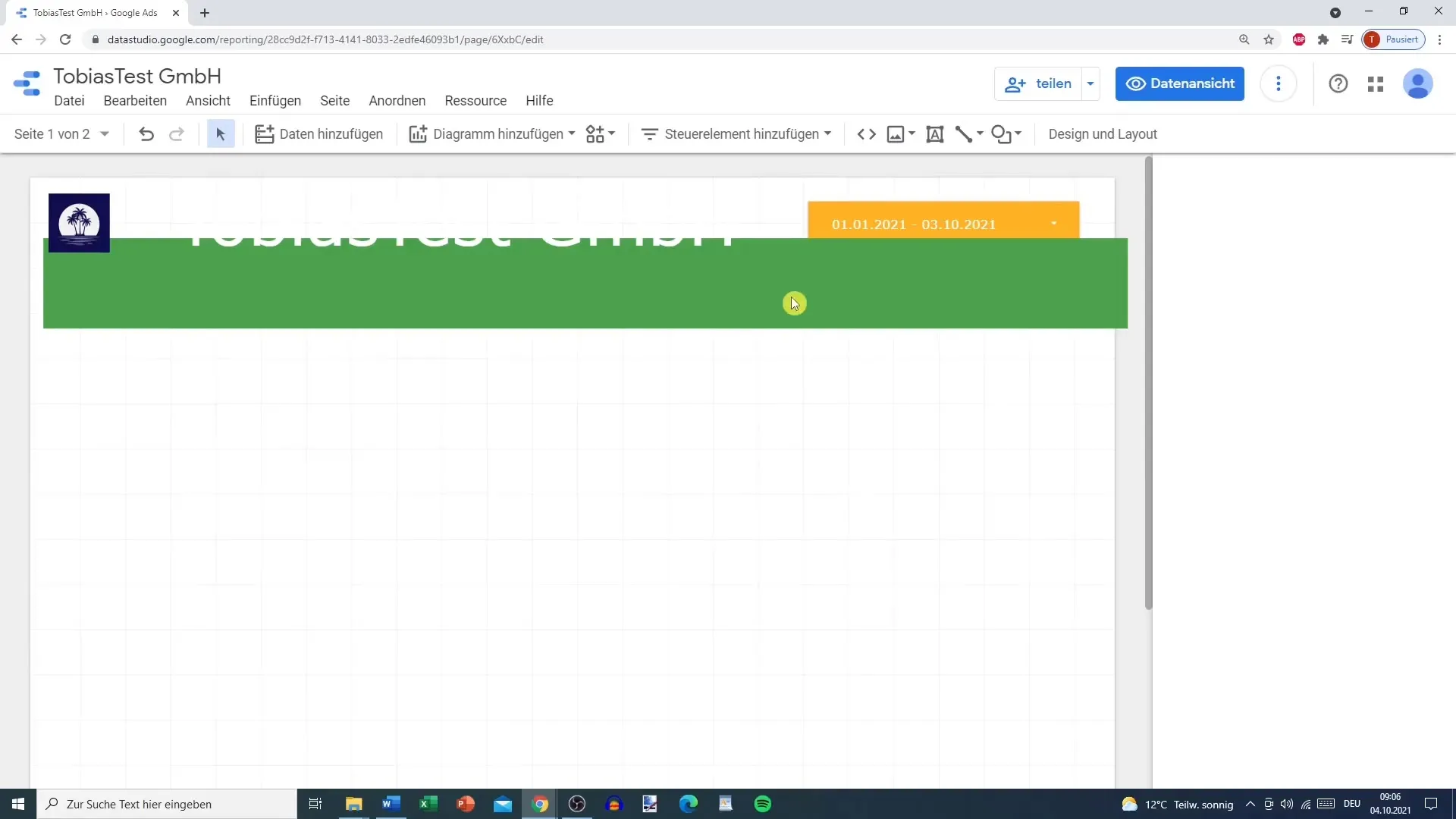 Vorlage gestalten im Google Data Studio – Schritt-für-Schritt-Anleitung
