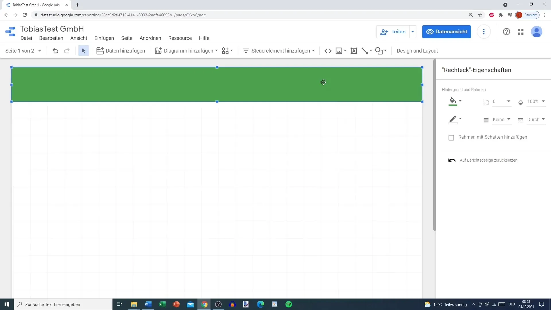 Vorlage gestalten im Google Data Studio – Schritt-für-Schritt-Anleitung