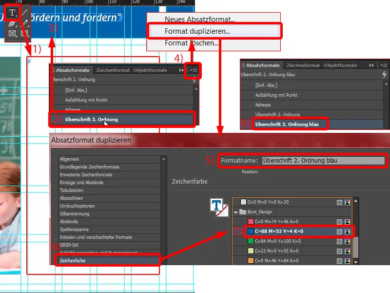 Falzflyer DIN A5 - Hochformat mit 4 Seiten gestalten und drucken Teil 2