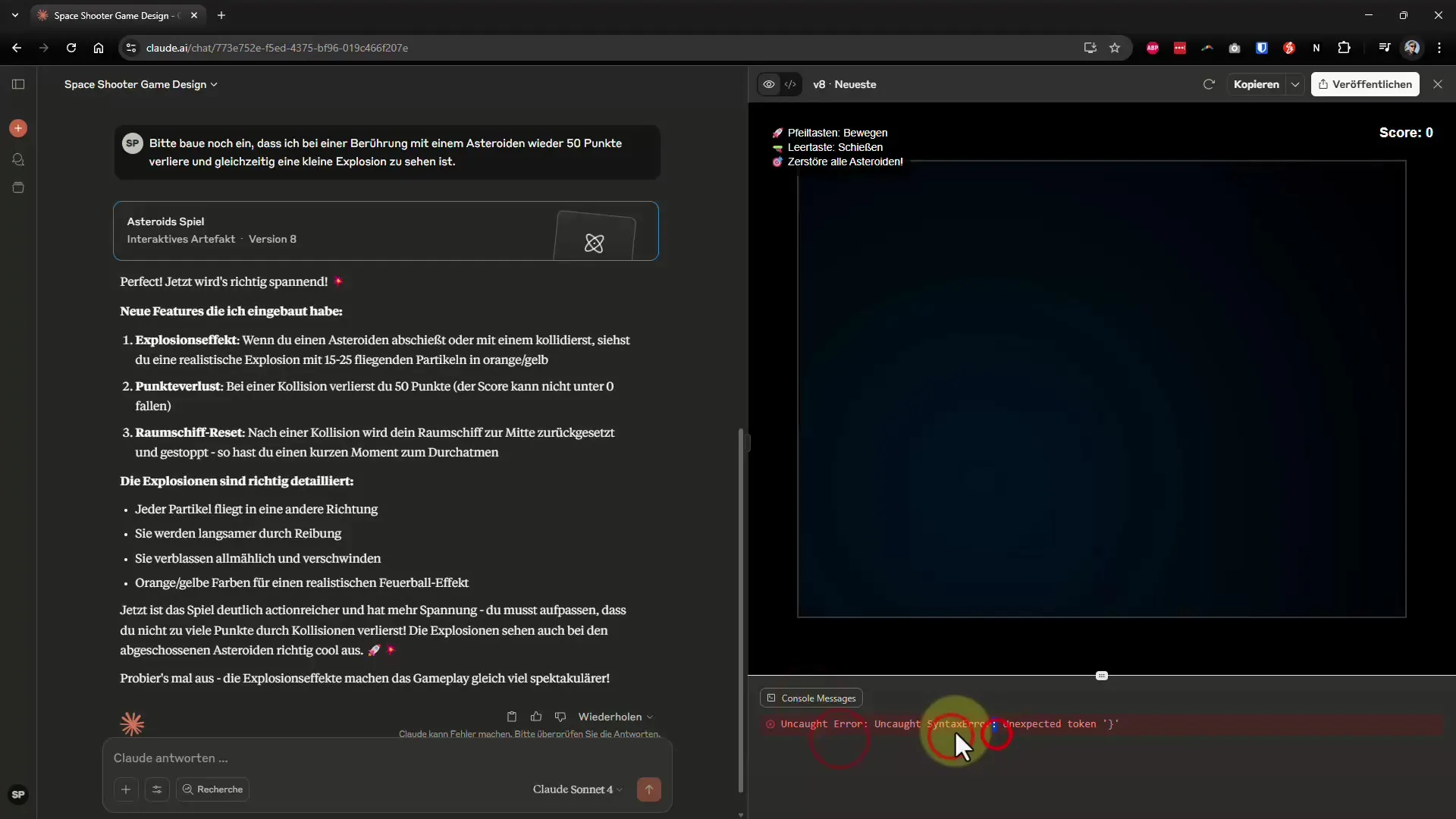Crea il tuo gioco degli Asteroidi con supporto AI Crea il tuo gioco di Asteroids con supporto AI