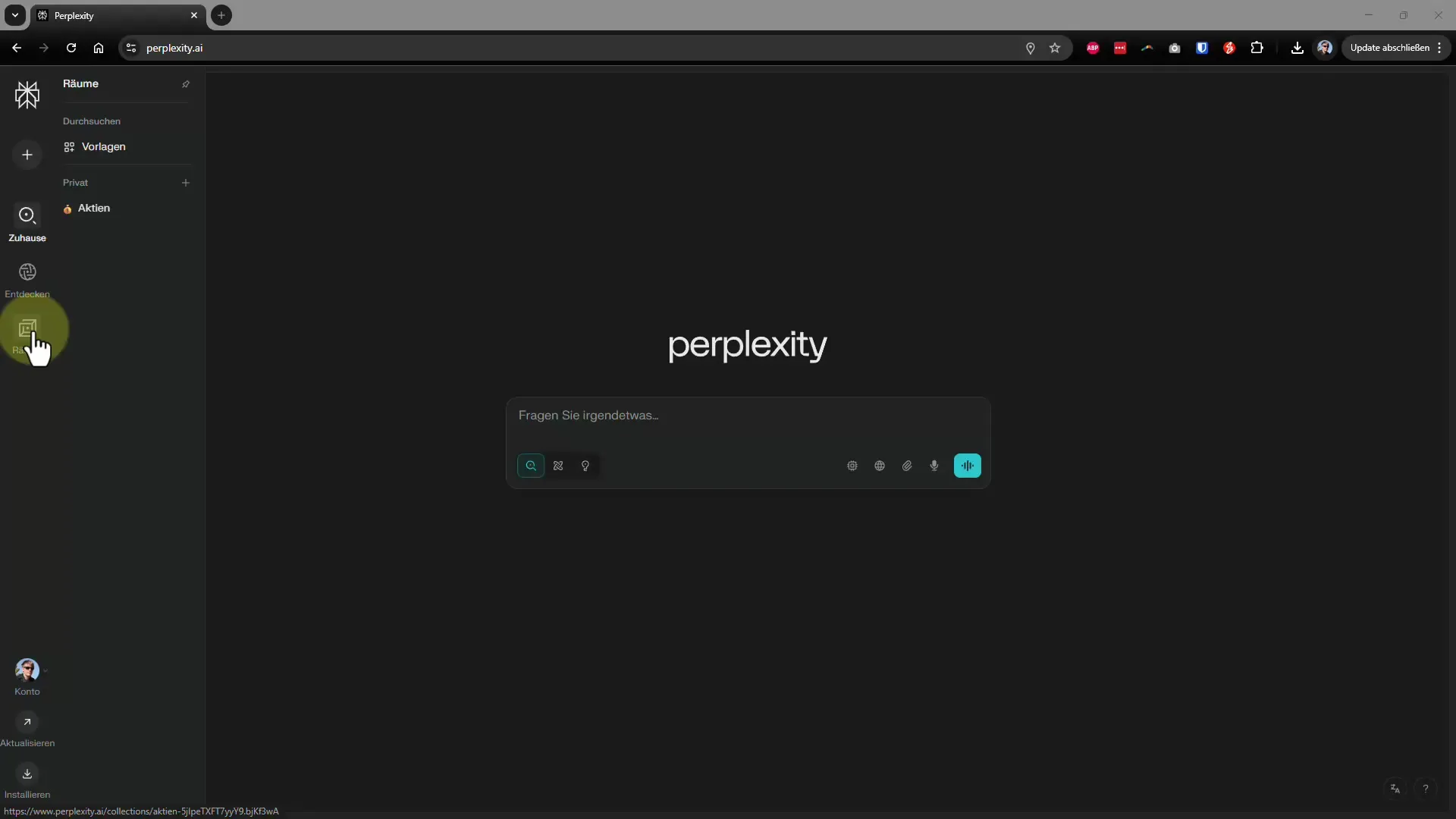 Memanfaatkan ruang di Perplexity AI secara optimal Memanfaatkan ruang di Perplexity AI secara optimal