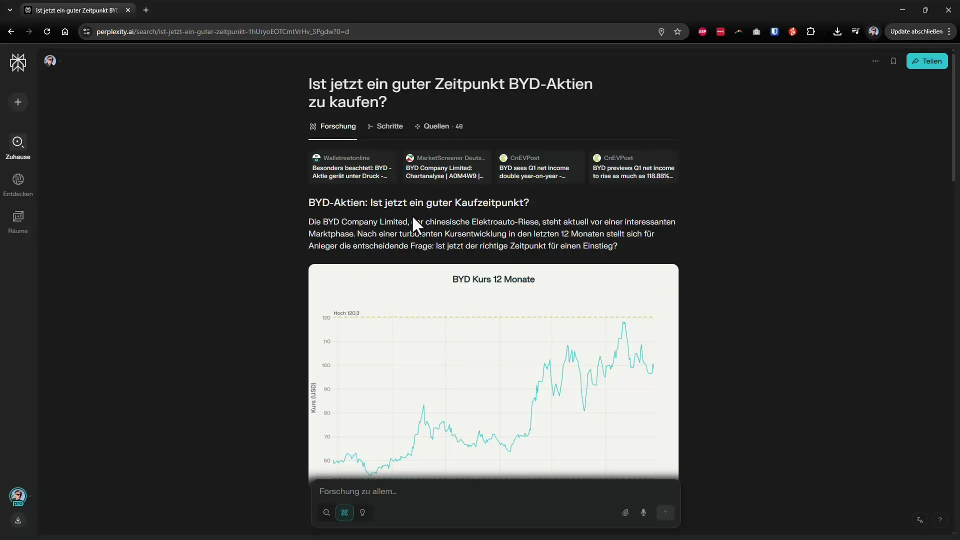 Professional stock analyses with Perplexity Pro Professional stock analyses with Perplexity Pro