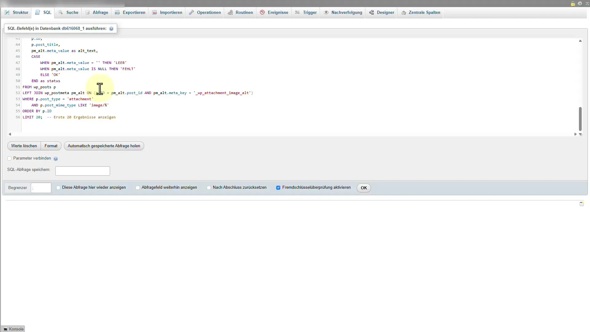 Comandi MySQL automatizzati in WordPress con Claude AI Comandi MySQL automatizzati in WordPress con Claude AI
