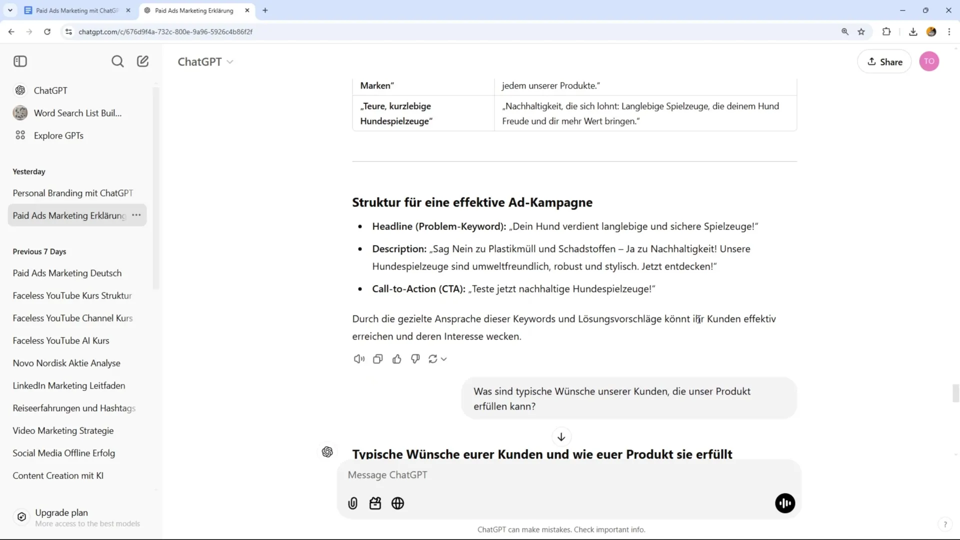 Schlüssel zur Gestaltung Zielgerichteter Anzeigen