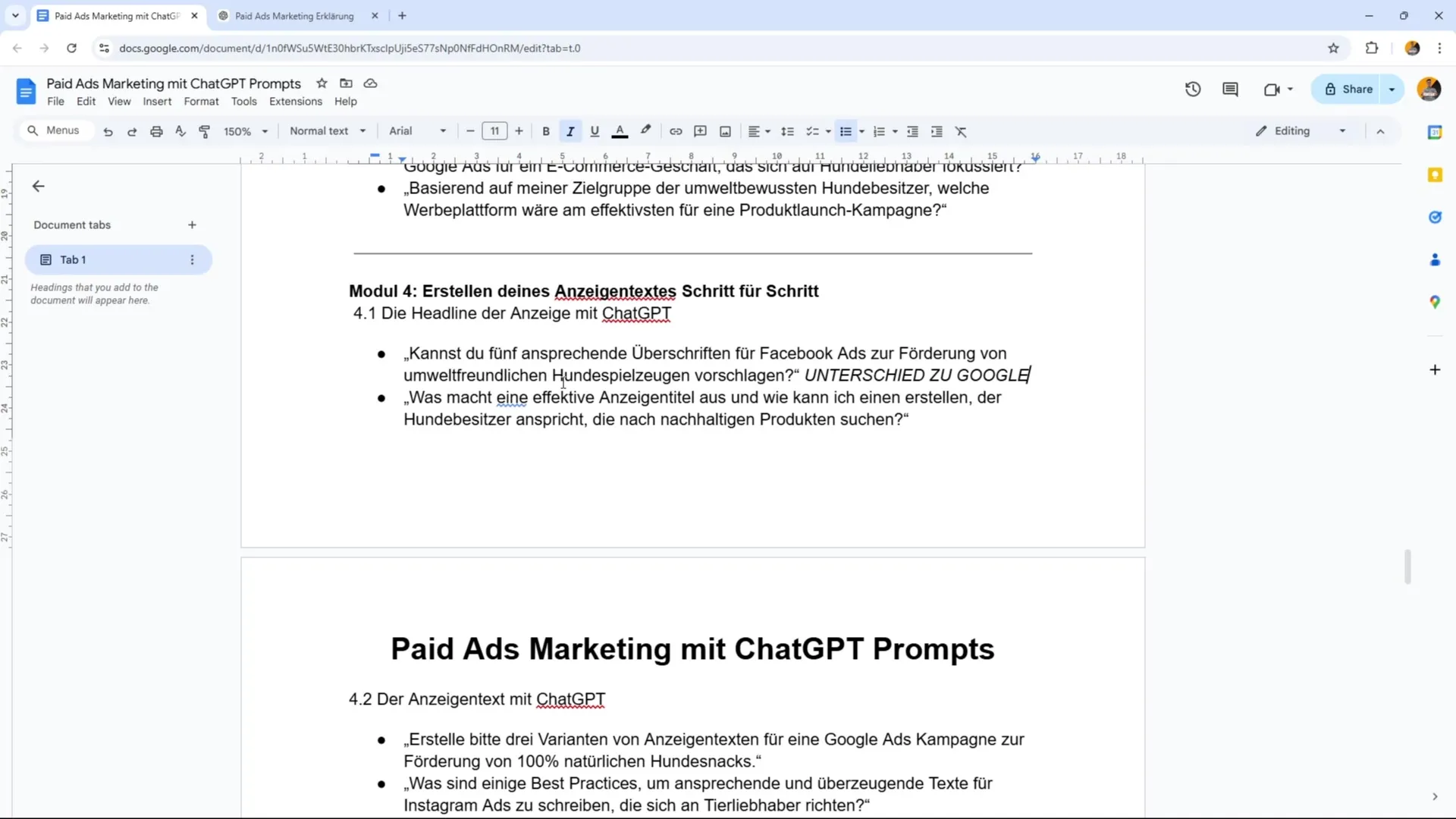 Effektive Erstellung von Headlines für Facebook und Google Ads Effektive Erstellung von Headlines für Facebook und Google Ads