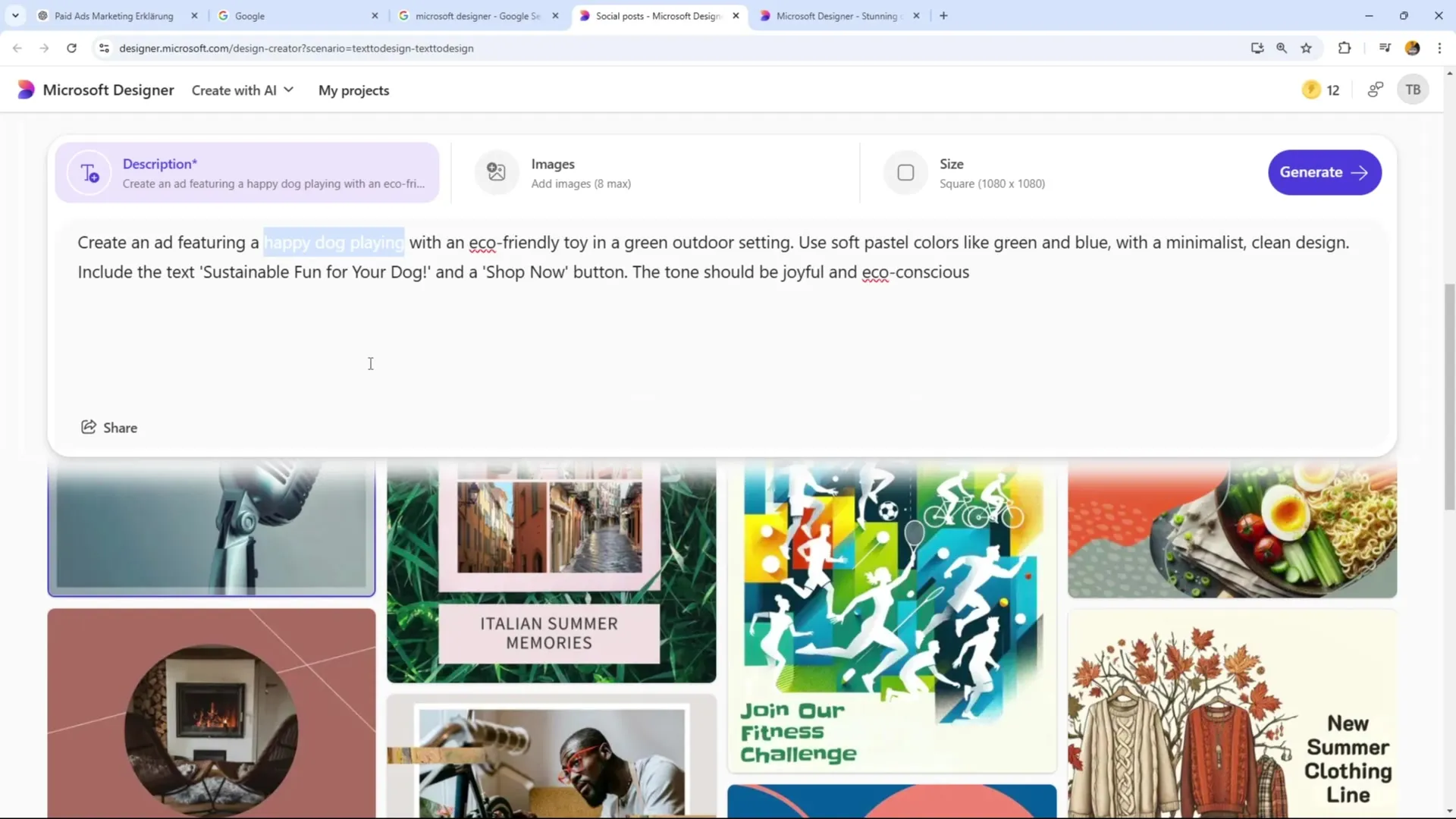 Auffällige Werbegrafiken mit Microsoft Designer erstellen Auffällige Werbegrafiken mit Microsoft Designer erstellen