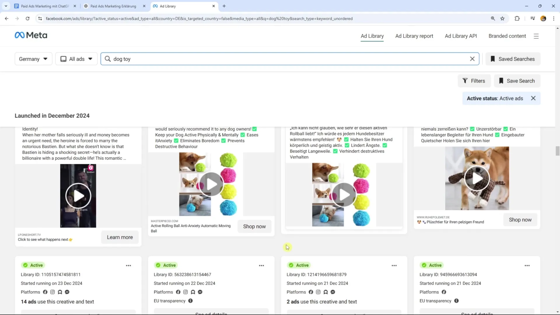 Inspiration finden mit der Facebook Ads Library Inspiration finden mit der Facebook Ads Library