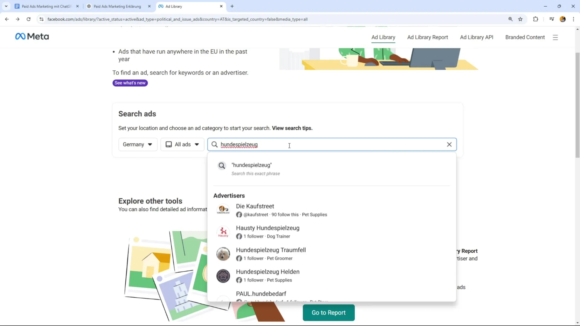 Inspiration finden mit der Facebook Ads Library Inspiration finden mit der Facebook Ads Library