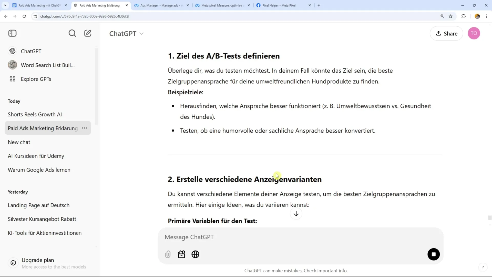 A/B-Testing für Zielgruppen und Anzeigen im Detail A/B-Testing für Zielgruppen und Anzeigen im Detail