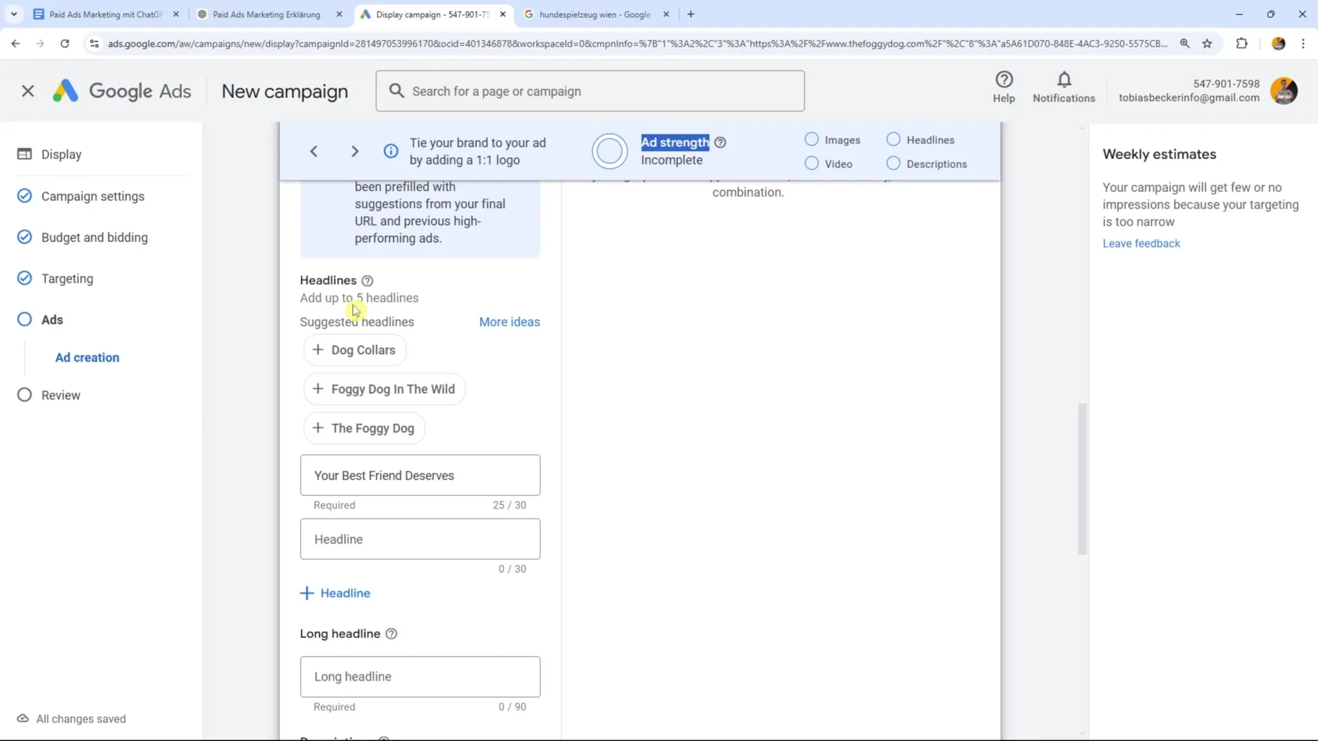 Effizient Google Ads gestalten – Optimierung von Texten und Bildern Effizient Google Ads gestalten – Optimierung von Texten und Bildern