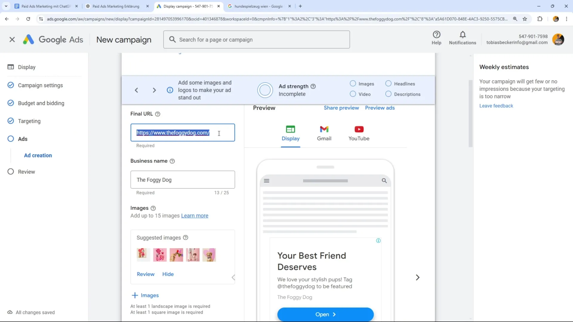 Effizient Google Ads gestalten – Optimierung von Texten und Bildern Effizient Google Ads gestalten – Optimierung von Texten und Bildern