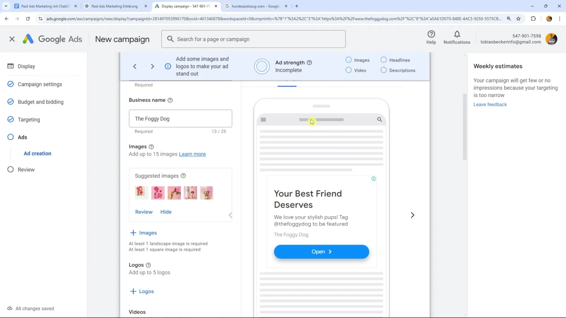 Effizient Google Ads gestalten – Optimierung von Texten und Bildern Effizient Google Ads gestalten – Optimierung von Texten und Bildern
