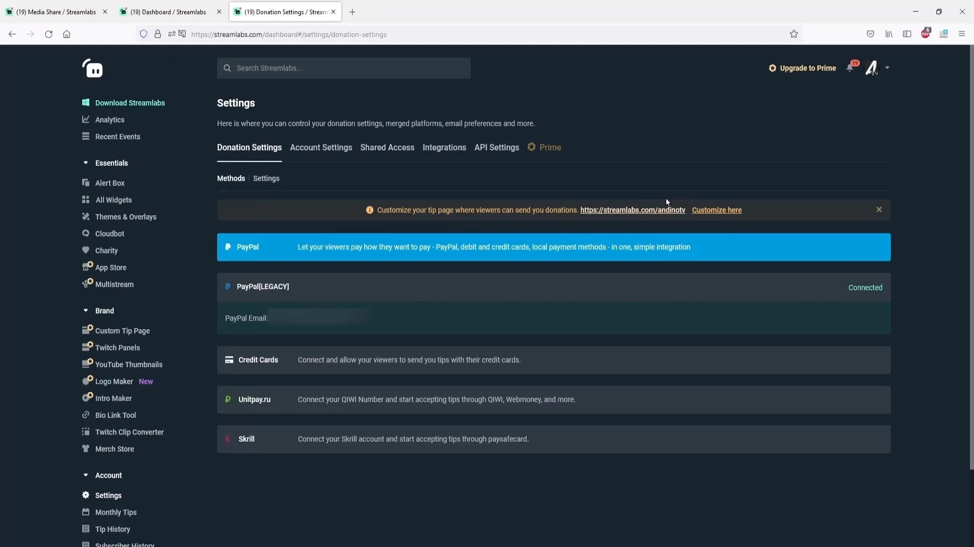 Configurar la liberación de medios en Streamlabs OBS Configurar la liberación de medios en Streamlabs OBS