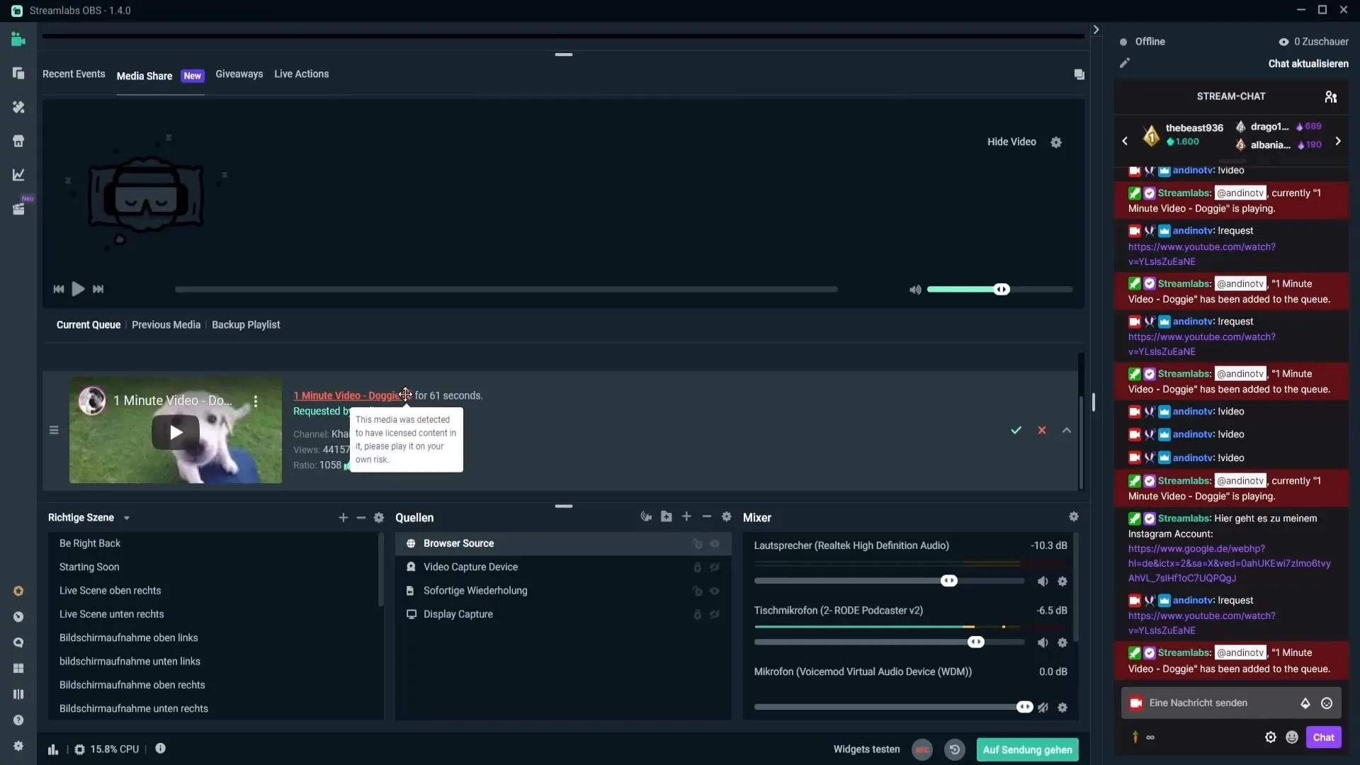 Configurar la liberación de medios en Streamlabs OBS Configurar la liberación de medios en Streamlabs OBS